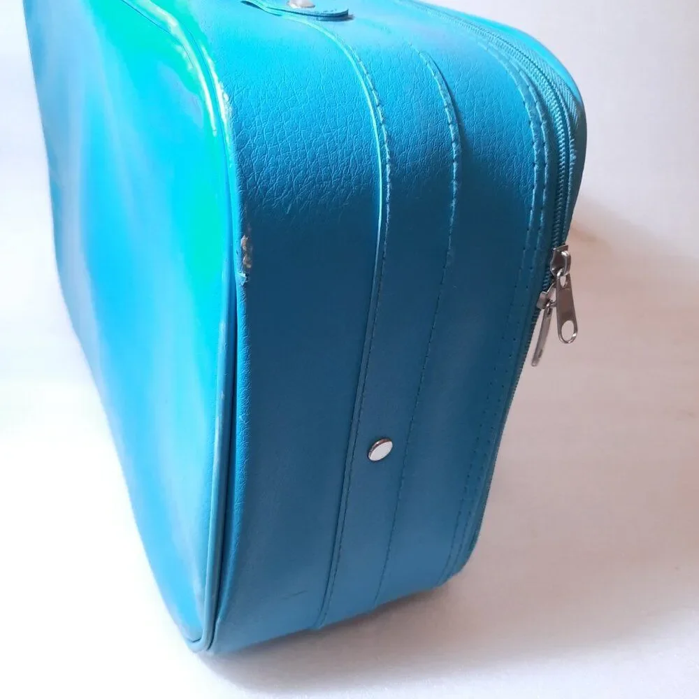 Vintage I heart love Grama kids Soft Suitcase Just Visiting Blue luggage Grandma